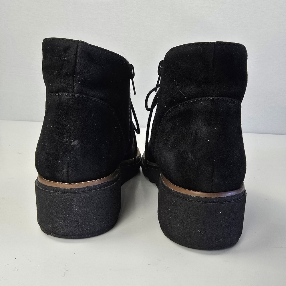 Clarks Collection Sharon Hop Suede Wedge Ankle Boots, Black, Women's 9.5 - Picture 8 of 13